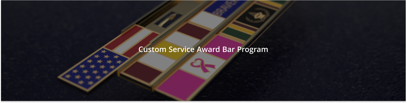 Custom Service Award Bar Banner